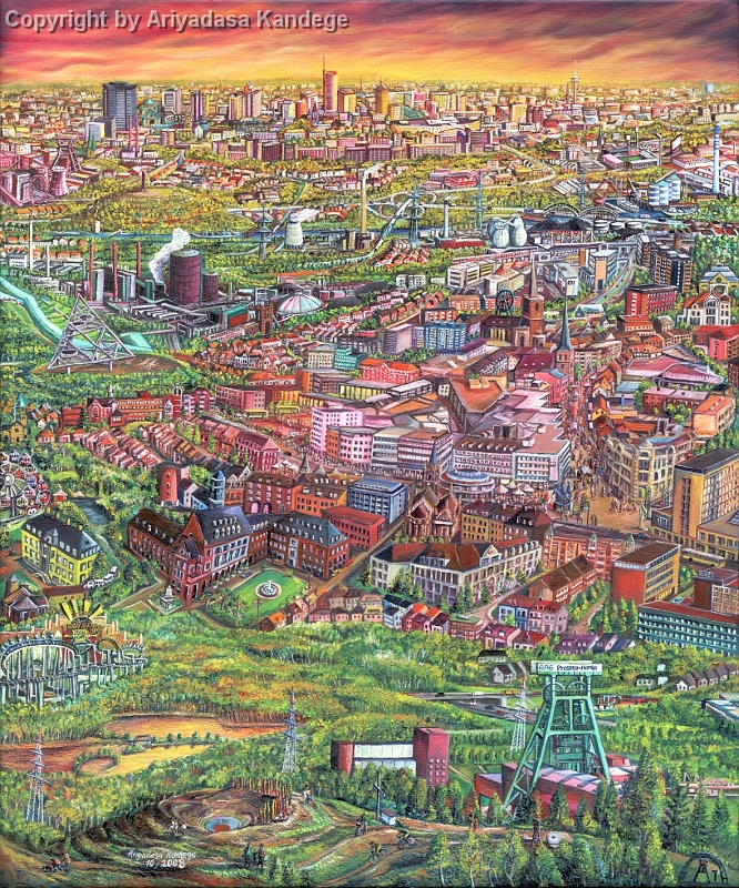 Bottrop.jpg - Revierstadt BottropÖlgemälde  100x120 cm