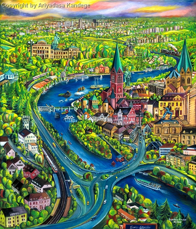 EssenWerden.jpg - Werden an der Ruhr - 140x120 cm