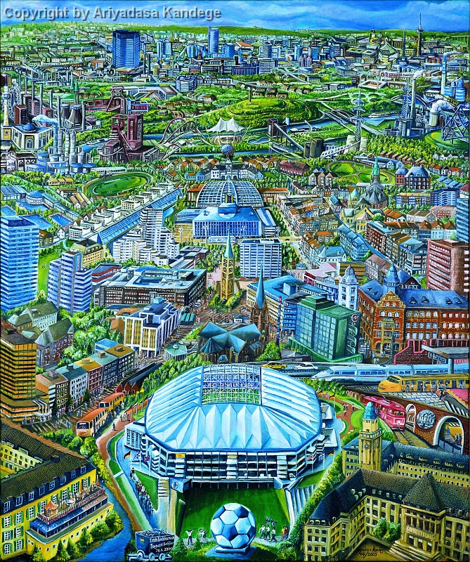 a_Gelsenkirchen.jpg - Ruhrstadt GelsenkirchenÖlgemälde  100 x 120 cm
