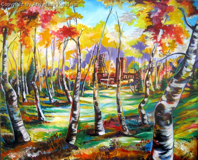 zechenwald.jpg - Die Natur kehrt zurück  100x120cm